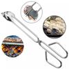 1 Pcs Barbecue Carbon Clip Long Handle Tongs Stainless Steel Oven Charcoal Salad Tong Kitchen Supplies Tool