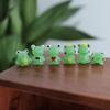 Glass Ornament Realistic Decorative Elegent Style Green Miniature Animal Frog Model Party Craft Home Gifts Decoration For Household Decoration