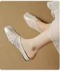 Soft Leather Mesh Yarn Baotou Half Slippers Children 2025 Spring and Summer Outer Wear Non-slip Soft Sole Retro Soft Sole Middle Heel Muller Shoes