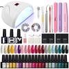 PHOENIXY Manicure Set 36W UV LED Lamp Dryer With 20PCS Nail Gel PolishSoak Off Kit
