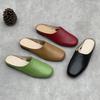 Fashion GKTINOO Genuine Leather Women's Slippers 2025 Summer New Handmade Solid Color Soft Cowhide Flat Outdoor Slides