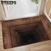 3D Visual Floor Mat Printed Entrance Door Mat Household Entrance Foot Mat Easy To Maintain Non Slip Mat