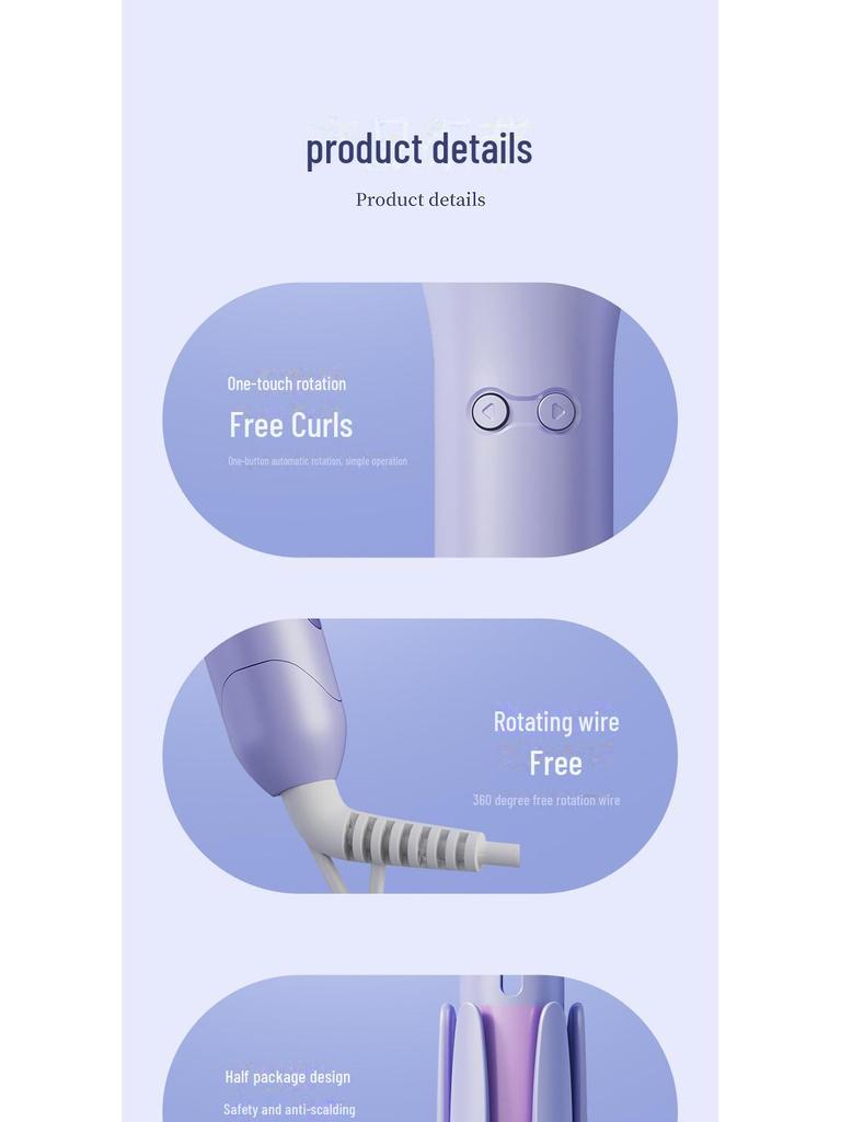 Automatic 32mm Curling Iron with Negative Ion for Big Waves and Hair Care