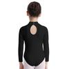 Child Long Sleeve Mock Neck Professional Ballet Dance Leotard Girls Gymnastics Bodysuit Unitard