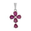 Silver Cross with Ruby 2.24ct (2139300)