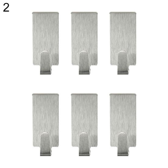 6 шт. самоклеящаяся дверная стена для ванной комнаты, кухни, дома, вешалка, крючок, 6 шт.