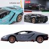 1/24 Scale LP770 Sports Racing Metal Model Diecast Car, Pull Back Vehicles with Light and Sound Toy Cars for Kids Age 3 Year and Up