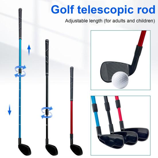 Telescopic Golf Putter Club 2-Section Adjustable Non-Slip Grip Left Right Hands Indoor Outdoor Kids Teenagers Adults Golf Club Golf Accessories