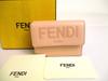 Authentic ROMA Light Pink Leather Trifold Wallet Compact Wallet #a138 Refurbished