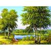 Huacan DIY 5D Landscape Diamond Embroidery Rhinestone Painting Cross Stitch Decor Gift