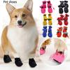 Dog Shoes That Don't Fall Off Breathable Soft-soled Shoes Non- Walking Shoes For Adjustable Dog Foot Covers For Going Out Rain Boots