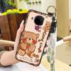 Wrist Strap Dirt-resistant Phone Case For Nokia 5.4 Back Cover Durable Wristband Silicone Soft Case Protective Cartoon