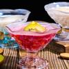 Colored Glass Dessert Cups Ice Cream Cup.Japanese High-end Ice Cream Cup Creative Drinkware Drinking Glasses for Water Coffee