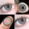 Eyeshare Colored Contact Lenses Cosplay Anime Character Eye Makeup Lenses Red Halloween Carnival Night Contact Lenses Purple Beauty Soft Lenses 1 Pair