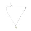 Silver Color Smooth Bow Pendant Necklace Women'S Collar Chain Minimalist Neck Chain Birthday Gift Light Luxury Jewelry