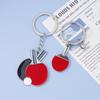 Cute Mini Table Tennis Racket Keychain Sport Ping Pong Paddle Pendant Keyring For Men Women Backpack Car Ornament