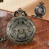 Clamshell Bronzing Mechanical Pocket Watch for Men and Women Students Gift Pocket Watch