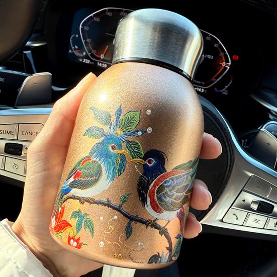 Portable Thermal Bottle Water Flask Mini Thermal Cup 300ml Insulated Tumbler for Hot Cold Drinks Leak-proof Travel Coffee Mug Gift