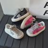 Girls' Sequined Star Low-Top Sneakers - 2024 Spring/Autumn Casual, Breathable, Lightweight Sports Shoes for Boys