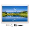 Digital Photo Frame 15.4 Inch HD LED Screen Remote Control Video Music Smart Picture Frame White