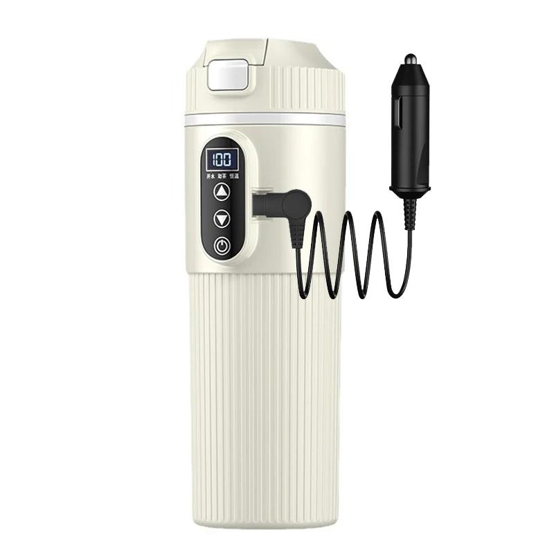 12В 24В Электрический чайник для автомобиля с подогревом 500 мл Кружка-нагреватель из нержавеющей стали Быстрый нагрев Стакан для воды для внедорожника Грузовика Кемпинга Путешествий Чайник