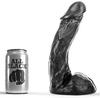 AB64 Dave All Black Dildo 19 X 5cm - All Black - Black Dildos