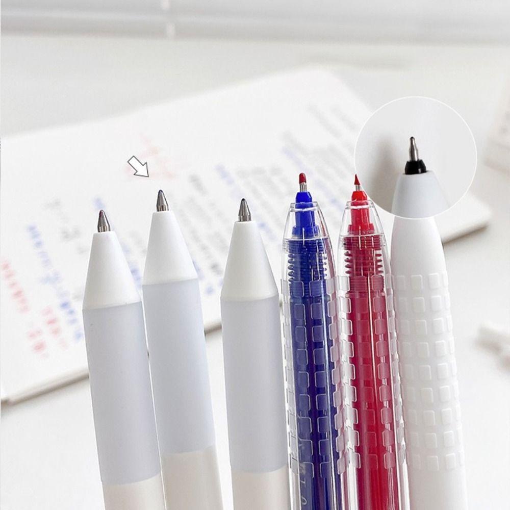 0.5MM ST Tip Neutral Pen Black/Red/Blue Ink Ballpoint Pen Transparent Writing Tools Student