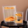 Creative Glass Quicksand Painting Liquid 3D Hourglass Furniture Decompression Office Good Desktop Decoration Birthday Gift