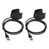 2Pcs Charger USB Charging Cable Dock Stand for Fitbit Versa 2 Health and Fitness Smartwatch