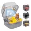 Hamster Cage with Transparent Upper Cover Matte Bottom Design Dual Use Indoor