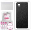 apgo Protective Skin Sticker for the Back Compatible with Alcatel 1 Plus, Wrap Film, Foil, Vinyl - Pattern Black Honeycomb