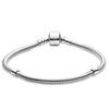 925 Sterling Silver Bracelet for Women DIY Charms Beads Snake Link Chain Classic Wrist Jewelry