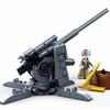 115PCS WW2 Military Weapon Building Blocks 88MM Flak Anti-Tank Model Bricks Set with Figures Educational DIY Toys for Kids Boys No Box