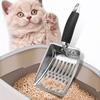 Stainless Steel Cat Litter Scoop Poop Sifting Scooper with Non-Slip Handle Litter Cleaner