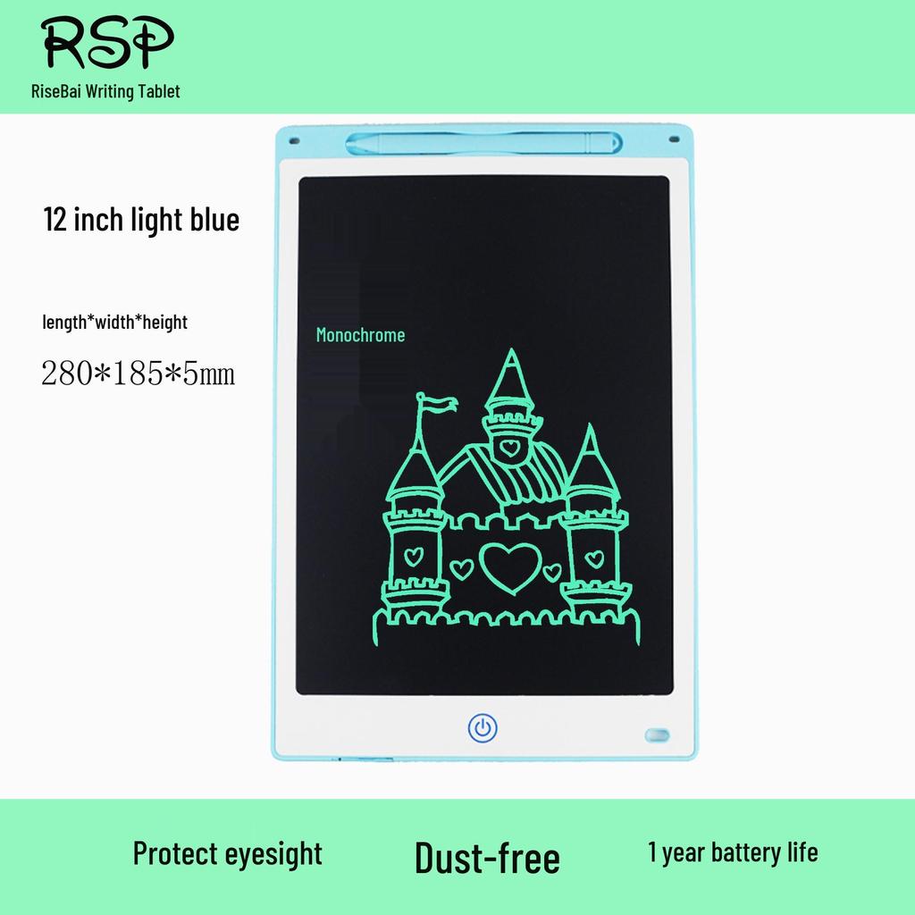 8.5, 10, 12-Inch LCD White Drawing Board for Kids - Educational Handwriting Blackboard Toy