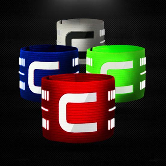 Captain Armbands for Soccer Adjustable Football Basketball Player Arm Bands Nylon Elastic "C" Bands Team Sports Accessories for Adults Youths