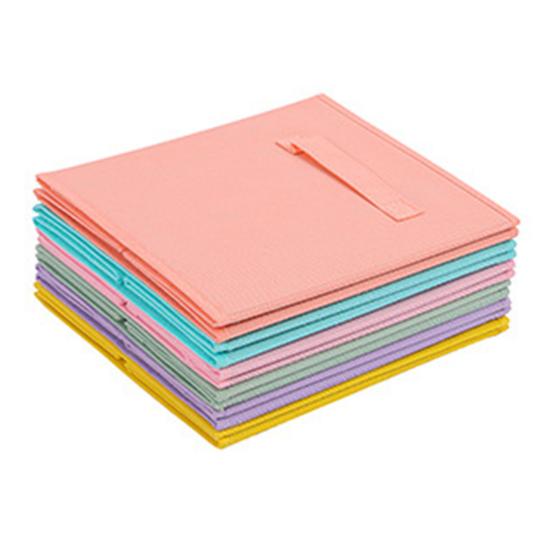 Fabric Storage Cube with Handle Large Capacity Easy Access Foldable Heavy-Duty Toys Clothes