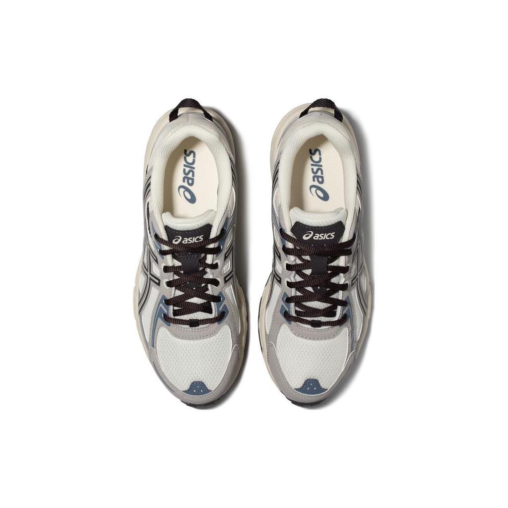 Asics Gel-Venture 6 Retro Fabric Synthetic Leather Slip Resistant Durable Breathable Low Top Trail Running Shoes Women Sneaker White Gray 1012B359-103