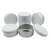 Wopanxye 6 Pack 5oz White Aluminum Tin Cosmetic Cream Eyeshadow Ointment Lip Gloss Tea Candle Refillable Container Jars for Paint Aluminum Tin