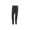 Adidas Solid Logo Print Long Sport Pants Men Bottoms Black HS3611