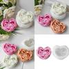 Креативная силиконовая форма для свечей в форме сердца, форма для украшения в форме цветка, силиконовые формы для поделок, силиконовая текстура для поделок