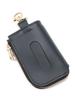 Key Case Leather Genuine Leather Cowhide Unisex Zip Type Discolored [IL BISONTE] Women's Men's