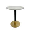 Side Table - DKD HOME DECOR - Metal and Marble - Round - White/Black - Contemporary