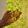2M Artificial Leaf Willow Vines Lights String Garland Flower Garland Fairy Lights Home Garden Wedding Party Decoration
