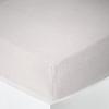 "Noah" Fitted Sheet All Sizes "Cotton Gauze" - Noah Neige - 140 X 190 Cm 30 Cm Gusset