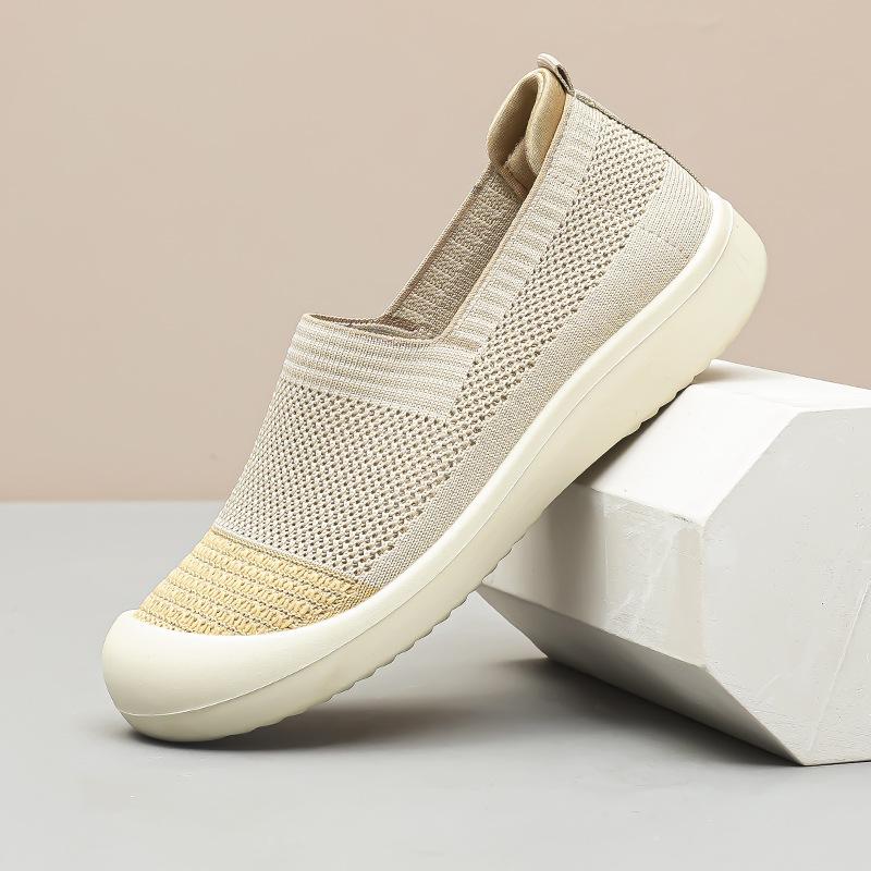 2025 New Fashion Casual Shoes Comfortable Women Breathable Antiskid Sneakers Men Mesh Flat Shoes