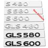 Car Trunk Letters Logo Chrome Badge Emblem Metal Decals Sticker Fit For 2021 New S480 S580 S680 GLS480 GLS580 GLS600 GLS680