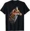 Fox Art Animal Lovers Motif Animal T-Shirt