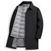 Men's Medium and Long Trench Coat Down Jacket New Casual