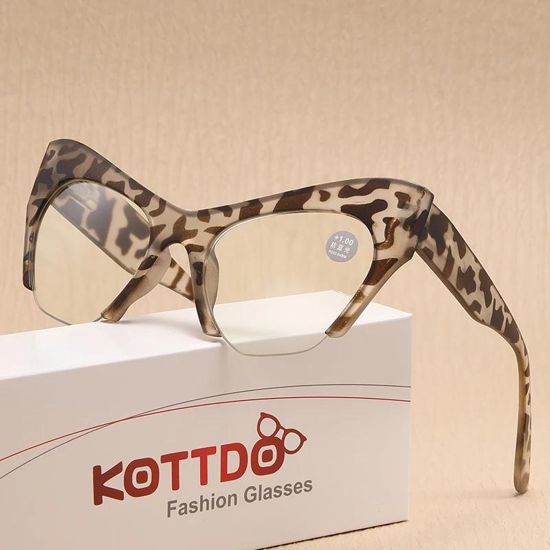 Fashion Cat Eye Women Cat Eye Anti Blue Light Reading Glasses+1.0+1.5+2.0+2.5+3.0+3.5+4.0